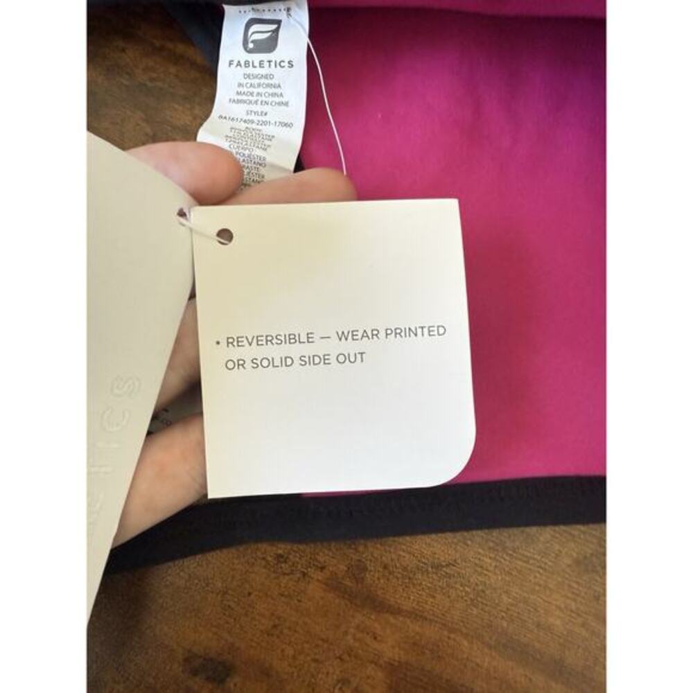 Fabletics Snapdragon Reversible Sports Bra Size XL New Moisture Wicking Gym Yoga - Picture 6 of 6